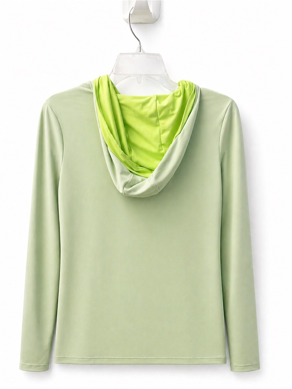 The North Face Hooded Long Sleeve Top - Pale Lime Green - Picture 2 of 3